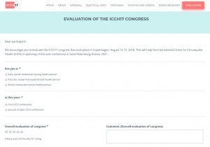 Evaluation form